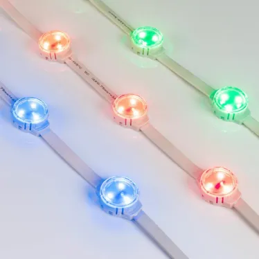 Модуль управляемый SOLEX-DMX-3535-3-12V RGB 120deg (D30x16mm, 0.75W, IP67) | 028876 | Arlight