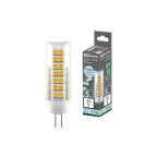                  Лампа светодиодная G4-5 Вт-230 В-4000 К, SMD, 16x55 мм | SQ0340-0217 | TDM
               