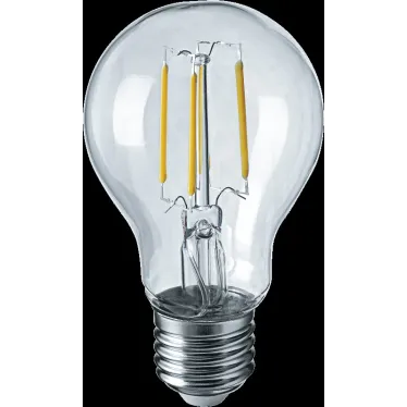 Лампа светодиодная LED 8Вт Е27 230В 2700К NLL-F-A60-8-230-2.7K-E27 грушевидная прозрачная | 71306 | Navigator