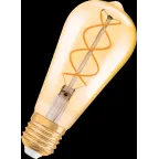 Лампа светодиодная филаментная Vintage 1906 LED CL Edison FIL GOLD 25 non-dim 5W/820 E27 | 4058075092112 | Osram