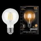Лампа светодиодная LED 6Вт E27 220В 2700К | 105802106 | Gauss