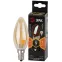 Лампа светодиодная F-LED B35-9W-827-E14 gold (филамент, свеча золот, 9Вт, тепл, E14) | Б0047034 | ЭРА