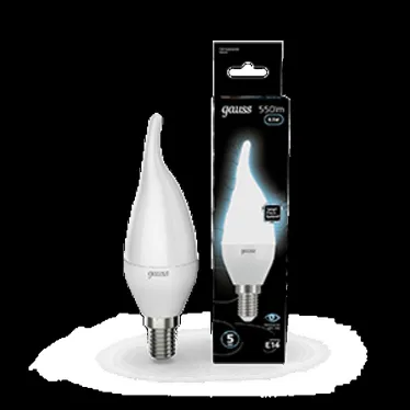 Лампа светодиодная LED 6,5Вт E14 220В 4100К свеча на ветру | 104101207 | Gauss