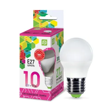 Лампа светодиодная LED-ШАР-standard 10Вт 230В Е27 6500К 900Лм | 4690612015491 | ASD