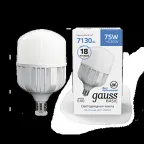 Лампа светодиодная промышленная Basic T140 AC180-240V 75W 7130lm 6500K E40 LED 1/12 | 11734382 | Gauss