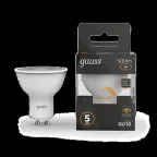 Лампа светодиодная LED 5W MR16 GU10-dim 3000K диммир. | 101506105-D | Gauss