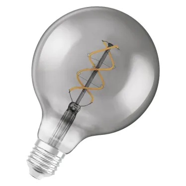 Лампа светодиодная LED, Vintage 1906 LED CL GLOBE125 FIL SMOKE 15 non-dim 5W/818 E27 | 4058075269989 | Osram