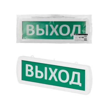 Оповещатель охранно-пожарный световой Топаз-220-ОП "Выход" 220 В, IP52 | SQ0349-0403 | TDM