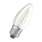 Лампа светодиодная филаментная LED STAR Classic B 5W, прозрачная колба, Е27 LSCLB60 CL 5W/840 230V FILE2710X1RU | 4058075212428 | Osram