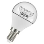                  Лампа светодиодная LED STAR Classic P 5, прозрачная колба, Е14 LS CLP40 5, 4W/830 230V CL E1410X1RU | 4052899971622 | Osram
               