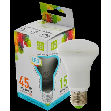 Лампа светодиодная LED-R63-standard 5Вт 230В Е27 4000К 450Лм | 4690612001555 | ASD