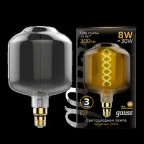 Лампа светодиодная LED Vintage Filament Flexible DL180 8W E27 180*295mm Gray 2400K 1/6 | 164802008 | Gauss
