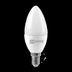                  Лампа светодиодная LED-СВЕЧА-VC 8Вт 230В Е14 3000К 720Лм | 4690612020426 | IN HOME
               
