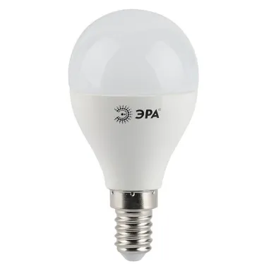 Лампа светодиодная STD LED P45-5W-827-E14 5Вт шар теплый белый свет | Б0017217 | ЭРА