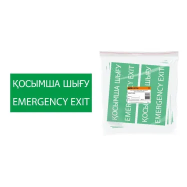 Знак "ЗАПАСНЫЙ ВЫХОД" 200х100мм (казахский язык) | SQ0817-0078 | TDM