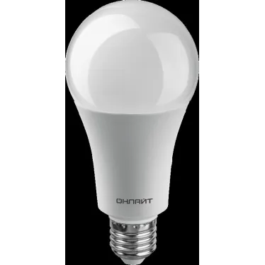 Лампа светодиодная OLL-A70-25-230-6.5K-E27 | 61955 | ОНЛАЙТ