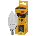 Лампа светодиодная B35-7W-830-E14 7Вт свеча теплый белый свет | Б0057623 | Kodak