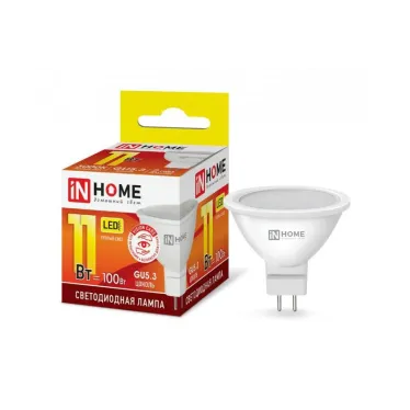 Лампа светодиодная LED-JCDR-VC 11Вт 230В GU5.3 3000К 990Лм | 4690612020341 | IN HOME