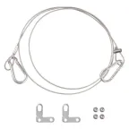 Комплект из 4-x страхующих тросов (1м) и 8 стальных скоб | 4058075472990 | LEDVANCE