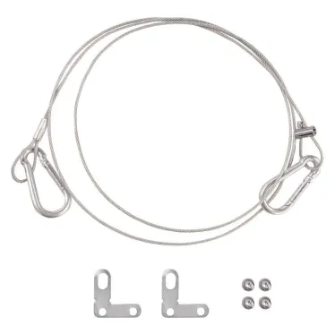 Комплект из 4-x страхующих тросов (1м) и 8 стальных скоб | 4058075472990 | LEDVANCE
