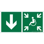                  Знак безопасности BL-3015A.E79"Указ. двери пункта сбора(безоп.зоны)МГН(лев.)" | a19614 | Белый свет
               