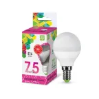 Лампа светодиодная LED-ШАР-standard 7.5Вт 230В Е14 6500К 675Лм | 4690612019017 | ASD