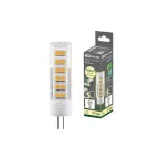                  Лампа светодиодная G4-5 Вт-AC/DC 12 В-3000 К, SMD, 16x57 мм | SQ0340-0213 | TDM
               