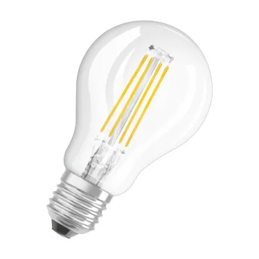 Лампа светодиодная филаментная LED STAR Classic P 5W, прозрачная колба, Е27 LSCLP60 CL 5W/827 230V FILE2710X1RU | 4058075212510 | Osram