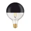 Лампа светодиодная LED, прозрачная с зеркальным элементом, Vintage 1906 LED CL GLOBE125 MIRROR BLACK 52 non-dim 7W/827 E27 | 4058075091931 | Osram