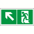                  Знак безопасности BL-3015.E34"Напр. к эвакуационному выходу налево вверх" | a18186 | Белый свет
               