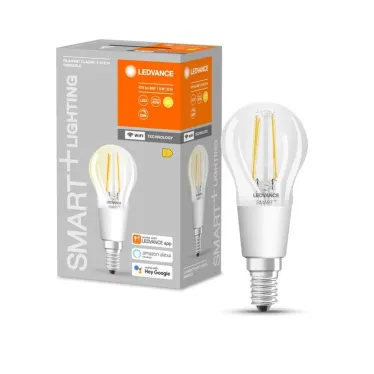 Лампа светодиодная  филаментная диммируемая SMARTWF P40D 4W/827 230VFILCLE144X1LEDV серия SMART+  | 4058075609778 | LEDVANCE