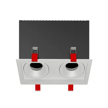 Рамка для модульного светильника FLEX 50 12 двойная встраиваемая 110х220х130мм RAL9010 поворотная | V1-R0-00435-10013-2000000 | VARTON
