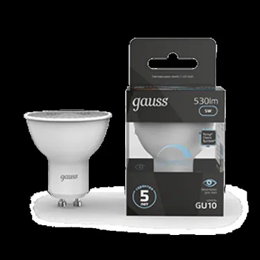 Лампа светодиодная LED 5W MR16 GU10-dim 4100K диммир. | 101506205-D | Gauss