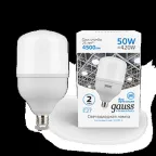 Лампа светодиодная Elementary LED T140 E27 50W 4500lm 180-240V 6500K 1/8 | 63235 | Gauss