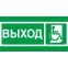 Пиктограмма (Наклейка) ПЭУ 010 Выход Инвалиды (135х260) для SIRAH IP65 | 2502002740 | Световые Технологии