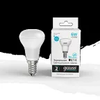 Лампа светодиодная Elementary R50 6W 450lm 4100K Е14 LED 1/10/50 | 63126 | Gauss