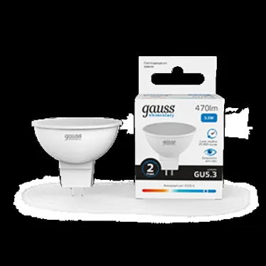Лампа светодиодная LED 5,5Вт GU5.3 220В 6500К Elementary MR16 | 13536 | Gauss