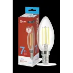 Лампа светодиодная LED-СВЕЧА-deco 7Вт 230В Е14 6500К 630Лм прозр | 4690612029665 | IN HOME