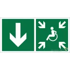                  Знак безопасности BL-4020.E79"Указ. двери пункта сбора(безоп.зоны)МГН(лев.)" | a20265 | Белый свет
               