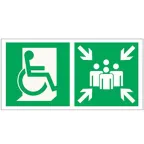                  Знак безопасности BL-3015A.E74"Пункт (место) сбора для МГН (безоп. зона МГН)" | a18561 | Белый свет
               