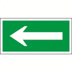 Пиктограмма (Пластина) Движение к выходу  BL-2010B.N01 для BRIZ, VOLNA, YANTA, CANOE | a16445 | Белый свет