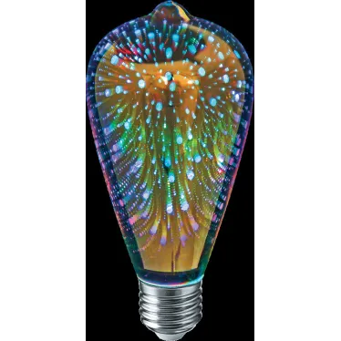 Лампа светодиодная NLL-3DRGB-ST64-2-230-E27 декоративная RGB | 61487 | Navigator