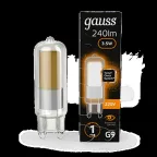 Лампа светодиодная LED 3,5Вт G9 AC220-240В 3000К Glass | 107809103 | Gauss