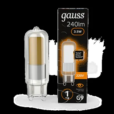 Лампа светодиодная LED 3,5Вт G9 AC220-240В 3000К Glass | 107809103 | Gauss