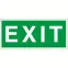 Пиктограмма (Пластина) "EXIT" BL-3015B.E25 для FLAG, ICEBERG, IDON, KONTUR, REGATA, RUMB | a14598 | Белый свет