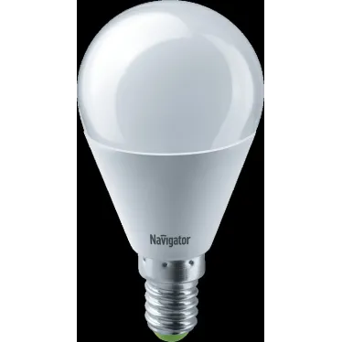 Лампа светодиодная LED 8,5Вт Е14 230В 6500К NLL-G45-8.5-230-6.5K-E14 шарик матовый | 61335 | Navigator
