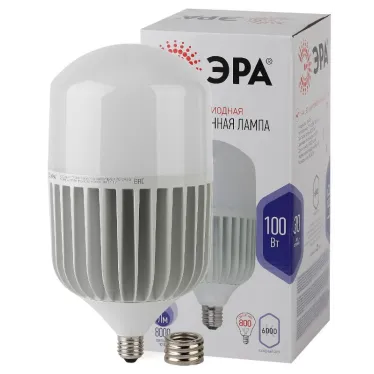 Лампа светодиодная STD LED POWER T160-100W-6500-E27 / E40 100Вт колокол холодный дневной свет | Б0059726 | ЭРА