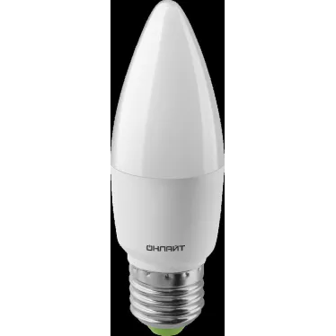 Лампа светодиодная OLL-C37-10-230-6.5K-E27-FR | 61961 | ОНЛАЙТ
