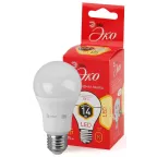 Лампа светодиодная LED ECO A60-14W-827-E27 | Б0030028 | ЭРА