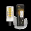 Лампа светодиодная Black LED G4 AC185-265V 4W 400lm 2700K керамика | 107307104 | Gauss